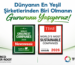 Turkish banner announcing pride in being one of the world’s greenest companies, with confetti and two award logos (Newsweek Greenest Companies 2026 and TIME Sustainable Companies 2026) plus Gilbarco Veeder-Root and Turpak logos.